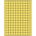0.75" x 0.75" Pastel Yellow Square Sheet Labels