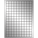 0.75" x 0.75" Silver Foil Square Sheet Labels