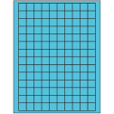 0.75" x 0.75" Turquoise Square Sheet Labels