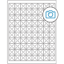 1" x 1" Photo Gloss Square Sheet Labels