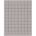 1" x 1" Gray Square Sheet Labels