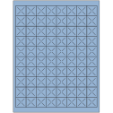 1" x 1" Pastel Blue Square Sheet Labels