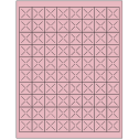1" x 1" Pastel Pink Square Sheet Labels