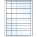 1.5" x 0.75" Crystal Clear Rectangular Sheet Labels