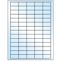1.5" x 0.75" White Premium High Gloss Rectangular Sheet Labels