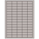 1.5" x 0.75" Gray Rectangular Sheet Labels