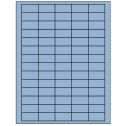 1.5" x 0.75" Pastel Blue Rectangular Sheet Labels