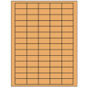 1.5" x 0.75" Pastel Orange Rectangular Sheet Labels