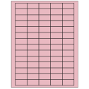 1.5" x 0.75" Pastel Pink Rectangular Sheet Labels