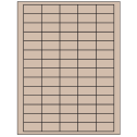 1.5" x 0.75" Pastel Tan Rectangular Sheet Labels