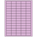 1.5" x 0.75" Pastel Purple Rectangular Sheet Labels