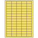 1.5" x 0.75" Pastel Yellow Rectangular Sheet Labels