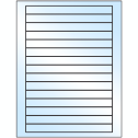 7" x 0.68" White Premium High Gloss Rectangular Sheet Labels