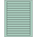 7" x 0.68" Pastel Green Rectangular Sheet Labels