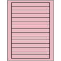 7" x 0.68" Pastel Pink Rectangular Sheet Labels