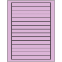 7" x 0.68" Pastel Purple Rectangular Sheet Labels