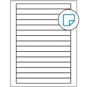 7" x 0.68" White Rectangular Sheet Labels - Removable Adhesive