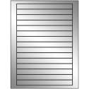 7" x 0.68" Silver Foil Rectangular Sheet Labels