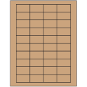 1.75" x 1" Brown Kraft Rectangular Sheet Labels