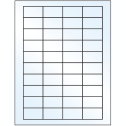 1.75" x 1" Crystal Clear Rectangular Sheet Labels
