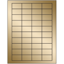 1.75" x 1" Gold Foil Rectangular Sheet Labels