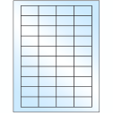 1.75" x 1" White Premium High Gloss Rectangular Sheet Labels