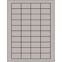 1.75" x 1" Gray Rectangular Sheet Labels