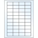 1.75" x 1" White Mid Gloss Rectangular Sheet Labels