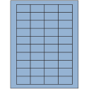 1.75" x 1" Pastel Blue Rectangular Sheet Labels