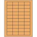 1.75" x 1" Pastel Orange Rectangular Sheet Labels