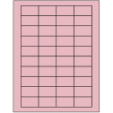 1.75" x 1" Pastel Pink Rectangular Sheet Labels