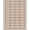 1.75" x 1" Pastel Tan Rectangular Sheet Labels
