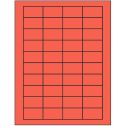 1.75" x 1" Red Rectangular Sheet Labels