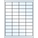 2" x 1" Crystal Clear Rectangular Sheet Labels