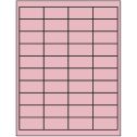 2" x 1" Pastel Pink Rectangular Sheet Labels