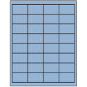 2" x 1.25" Pastel Blue Rectangular Sheet Labels