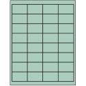 2" x 1.25" Pastel Green Rectangular Sheet Labels