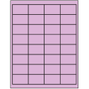 2" x 1.25" Pastel Purple Rectangular Sheet Labels