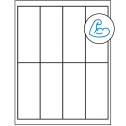 2" x 5" White Rectangular Sheet Labels - Ultra Aggressive Adhesive