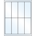 2" x 5" Crystal Clear Rectangular Sheet Labels