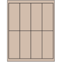 2" x 5" Pastel Tan Rectangular Sheet Labels