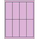 2" x 5" Pastel Purple Rectangular Sheet Labels