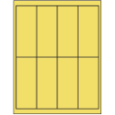 2" x 5" Pastel Yellow Rectangular Sheet Labels