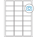 2.5" x 1.5" Photo Gloss Rectangular Sheet Labels