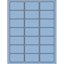 2.5" x 1.5" Pastel Blue Rectangular Sheet Labels