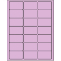 2.5" x 1.5" Pastel Purple Rectangular Sheet Labels