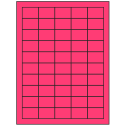 1.5" x 1" Fluorescent Pink Rectangular Sheet Labels