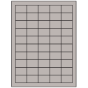 1.5" x 1" Gray Rectangular Sheet Labels