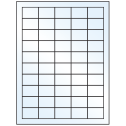 1.5" x 1" White Mid Gloss Rectangular Sheet Labels