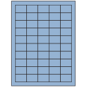 1.5" x 1" Pastel Blue Rectangular Sheet Labels